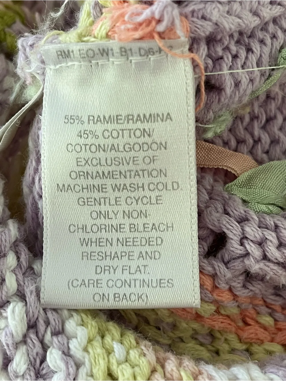 Vintage Susan Bristol Causal Ramie Knit Floral Sweater Size Medium Petite - Picture 15 of 16